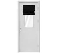 Mecodeco 100% Blackout Classroom Door Curtain (10W x 30L Inch Black 1 Panel)