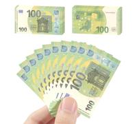 Mecool 100 Pcs Full Print €100 Euros Bills Fake Money Prop Money Play Money Movie Prop Money for Movie, Videos, Magic, Board Game, Education, Party