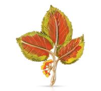 Mecool 2.36" Maple Leaf Women's Brooches & Pins Autumn Fall Leaves Brooch Pin for Clothes | Party Ladies Brooches for Wedding & Stylish Elegant Lapel Pin for Clothes