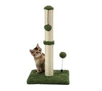 MECOOL Cat Scratching Post Premium Basics Kitten Scratcher Sisal Scratch Posts with Hanging Ball 22in for Kittens or Smaller Cats, Cactus Green