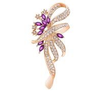 Mecool Created Crystal Fancy Vintage Style Brooch Pin | Women Accessories, Girls, Ladies Brooches for Women's Brooches & Pins | Flower Brooch | Fashion Jewellery
