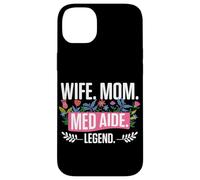 Med Aide Design For A Cma Wife, Medication Aide Mom Case for iPhone 14 Plus