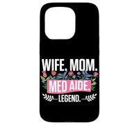 Med Aide Design For A Cma Wife, Medication Aide Mom Case for iPhone 15 Pro