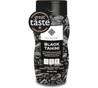 Med Cuisine Black Tahini 310GR - Premium Ground Roasted Black Sesame Paste - Nutty Flavoured Tahini Paste - 1/3 Cup of Black Tahini Covers Your Calcium Daily Needs - Gluten & Nut-Free (310gr)