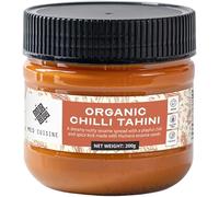 Med Cuisine Organic Chili Tahini 200GR - A Smooth Sesame Paste with an Added Kick from Select Chilis and Spices - Spicy Chilli Tahini Sauce - Vegan, Non-GMO & Gluten-Free
