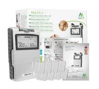 Med-Fit 3 Dual Channel TENS Machine for Pain Relief & EMS Muscle Stimulator - Class IIa Medical Device TENS Unit for Lower Back Pain, Sciatica, Arthritis Pain, Knee, Shoulder, Joint & Muscle Rehab