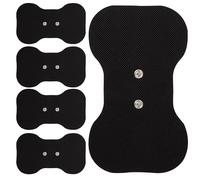 Med-Fit Butterfly Wireless TENS Self-Adhesive Electrode - Versatile, Durable, and Hassle-Free Pain Relief (Black, Butterfly 5 Pack)