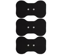 Med-Fit Butterfly Wireless TENS Self-Adhesive Electrode - Versatile, Durable, and Hassle-Free Pain Relief (Black, Butterfly 3 Pack)