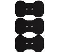 Med-Fit Butterfly Wireless TENS Self-Adhesive Pads - Versatile, Durable, and Hassle-Free Pain Relief (Black, Butterfly 3 Pack)