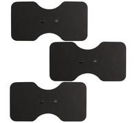 Med-Fit Dual Channel Combo 3-in-1 Wireless TENS Muscle Stimulator and Massage Therapy Machine Professional Strength Rechargeable TENS (Large Lumbar Electrode 3 Pack)