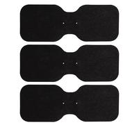 Med-Fit Large Lumbar Wireless TENS Self-Adhesive Pads (Black 3 Pack) | Versatile, Durable, and Hassle-Free Pain Relief ideal for the lower back