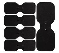 Med-Fit Large Lumbar Wireless TENS Self-Adhesive Pads - Versatile, Durable, and Hassle-Free Pain Relief Ideal for the Lower Back (Black, Large Lumbar 5 Pack)