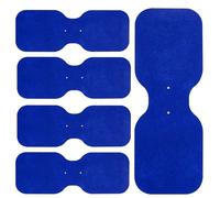 Med-Fit Large Lumbar Wireless TENS Self-Adhesive Pads - Versatile, Durable, and Hassle-Free Pain Relief Ideal for the Lower Back (Blue, Large Lumbar 5 Pack)