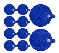 Med-Fit TENS Electrodes - 60mm Round Stud Replacement Electrode Pads - Pack of 8 TENS Pads in Total (Blue, 6 cm Round)