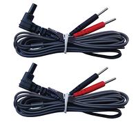 Med-Fit TENS Leads Pack of 2 high Quality Flexible TENS Cables with 2mm pin connectors