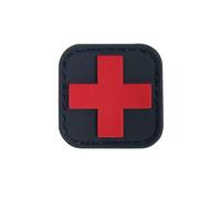 MED IR Paramedic EMT Army Combat Medic Reflective Tacticals Medical Insignia Patch - First Aid Badge(Antique Zinc Brass)