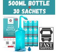 NeilMed Sinus Rinse All Natural Sinus Relief 120 Premixed Sachets Easy to Pour