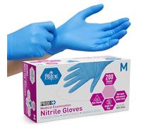 MED PRIDE Medical Examination Nitrile Gloves| Professional Grade for Hospitals, Law Enforcement, Tattoo Artists, First Response Medium Box of 200