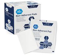 MED PRIDE Sterile Non-Adherent Pads| 100-Pack, | Non-Adhesive Wound Dressing| Highly Absorbent & Non-Stick, Painless Removal-Switch| Individually Wrapped for Extra Protection 3'' x 4''