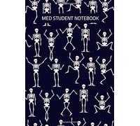 Med Student Notebook: Squared Paper Exercise Book, Graph Paper A4 5 mm, Future Doctor Gifts, Medical School Notes, Skeletons
