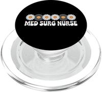 Med Surg Nurse Floral Retro Nursing Student Healthcare PopSockets PopGrip for MagSafe