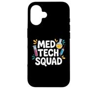 Med Tech Squad Funny Laboratory Science Case for iPhone 16