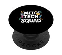 Med Tech Squad Funny Laboratory Science PopSockets Adhesive PopGrip