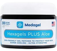 MEDAGEL Hexagel Cooling Skin Patches with Aloe Vera - Instant Cooling and Soothing Relief from Minor Burns, Blisters, Hotspots, Bug-Bites, and Skin Irritations / 200ct.
