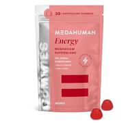 MEDAHUMAN Energy Berry Adaptogen Gummies with 1000mg Cordyceps, 15 Servings | Superblend Gummy Supplement, 1000mg Cordyceps Mushroom, Natural Caffeine, Iron & Zinc, Berry Flavour, Supports Energy Levels