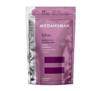 MEDAHUMAN® Glow | Tremella Mushroom Powder (30 Servings) | Adaptogen Superblend Mushroom Supplement with Biotin, Vitamin E and Aloe Vera to Promote Glowy Skin & Boost Collagen | Raspberry Flavour
