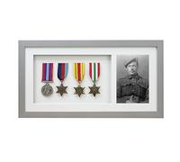 Medal 3D Deep Medal Box Frame With 6×4 inch Photo For War, Military and Sports Medals
