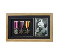 Medal 3D Deep Medal Box Frame With 6×4 inch Photo For War, Military and Sports Medals