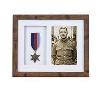 Medal 3D Deep Medal Box Frame With 6×4 inch Photo For War, Military and Sports Medals