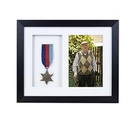 Medal 3D Deep Medal Box Frame With 6×4 inch Photo For War, Military and Sports Medals