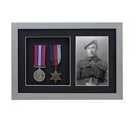 Medal 3D Deep Medal Box Frame With 6×4 inch Photo For War, Military and Sports Medals