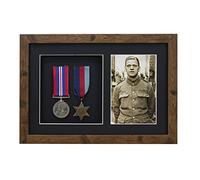 Medal 3D Deep Medal Box Frame With 6×4 inch Photo For War, Military and Sports Medals