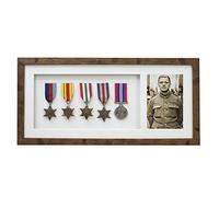 Medal 3D Deep Medal Box Frame With 6×4 inch Photo For War, Military and Sports Medals