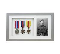 Medal 3D Deep Medal Box Frame With 6×4 inch Photo For War, Military and Sports Medals