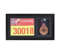 Medal display Frame with Apertures for Bib and Photo. Handmade. Perfect for Runners, Swimmers, Cyclists, Athletes | Marathon Medals