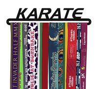 Medal Hanger Display | KARATE | Black Metal | Wall Mounted Martial Arts Medal Holder