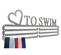 Medal Hanger Swimming Display Medal Holder Medal Hangers Medal Rack Love To Swim Metal Steel Wall Mounted Swimmer