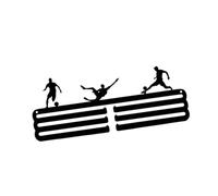 AWHAO Medal Holder Wall Shelf for Sports Achievements and Ribbons Organizer, 30x11.9cm