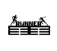 AWHAO Medal Holder Wall Shelf for Sports Achievements and Ribbons Organizer, 40x19.5cm
