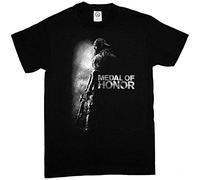 Medal of Honor Cover Logo Video Game T Shirt Tee Short Sleeve Cotton Tee Shirts Black L