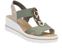Women's Rieker 67498-52 Womens Sandals Green Combination - Size: 4