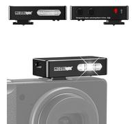 MEDALight F20 Mini Camera Flash for GR IV,Aluminum Hot Shoe Speedlite Compatible for RICOH GR IV/GR 3/GR 3X,6200K,2 Power Levels Portable Manual Flash(Black).