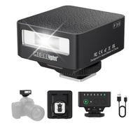 MEDALight F30 Mini Camera Flash,GN15 Camera Flash 7 Power Levels Manual Hot Shoe Flash for Sony ZV1/Ricoh GR3 /Nikon/Canon/Fuji/Digital Film Cameras/DSLR Camera（Not Compatible for Sony ZV-1F.