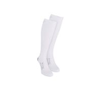 Medalin Men's 2 Pairs Graduated Compression Below the Knee Stockings with Grips in White | Size: Small Medalin White S