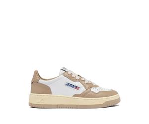 Medalist Low Wom White/Beige Leather - female - Autry - Sneakers - White - 3 UK - Shoes 3 UK