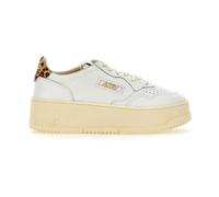 Autry Medalist Platform Low Sneakers in Leather and Animal Print Pony Skin - Size: 40 - female